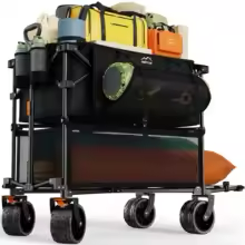 Foldable 50''L Extra Long Double Decker Wagon