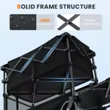 Foldable 50''L Extra Long Double Decker Wagon