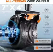 Foldable 50''L Extra Long Double Decker Wagon